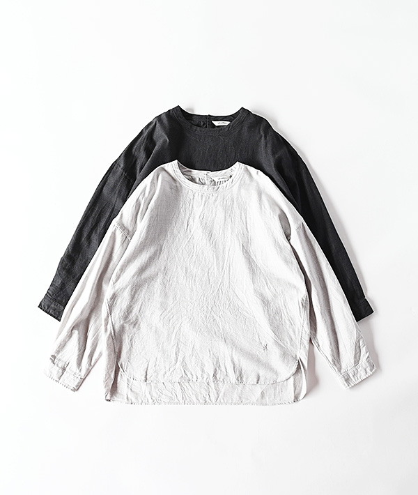 GYMPHLEX(ジムフレックス) コットンフランネル クルーネック プルオーバーシャツ【WOMENS】