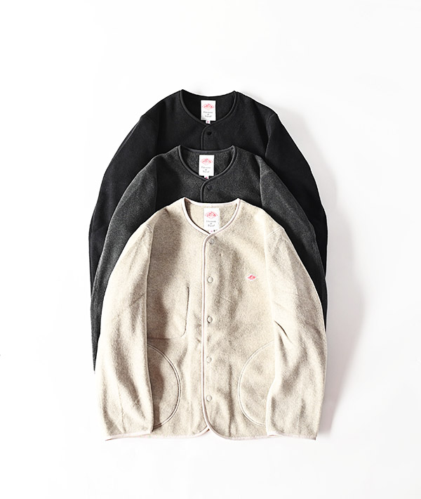 DANTON(ダントン) フリース カラーレスジャケット【WOMENS】