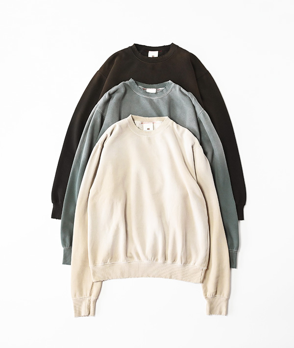 MOOJI MOOJI (ムージムージ) CLASSIC CREWNECK AGED【MENS&WOMENS】