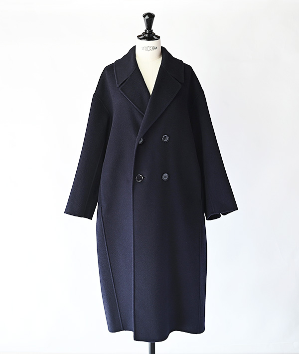 LE GLAZIK(ルグラジック) ウール ダブルブレストコート【WOMENS】