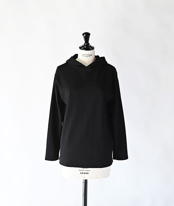 SAINT JAMES (セントジェームス) HOODED T-SHIRT ブラック【MENS&WOMENS】