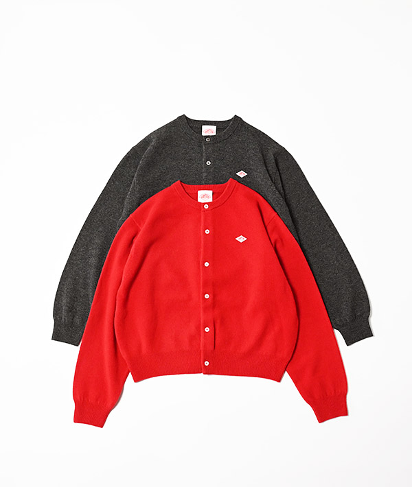 DANTON(ダントン) ラムウール クルーネックニットカーディガン【WOMENS】