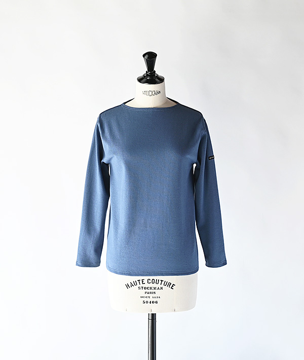 SAINT JAMES (セントジェームス) OUESSANT SOLID スモーキーブルー【MENS&WOMENS】