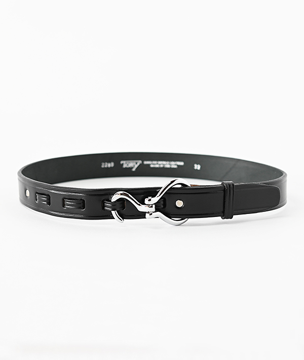 TORY LEATHER (トリーレザー) Hoof Pick Belt BLACK×NICKEL 2280【MENS&WOMENS】