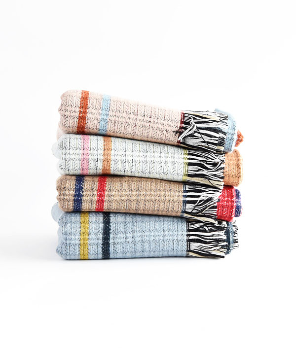 ANNE (アンヌ) GLEN REVERSE BORDER STOLE【MENS&WOMENS】