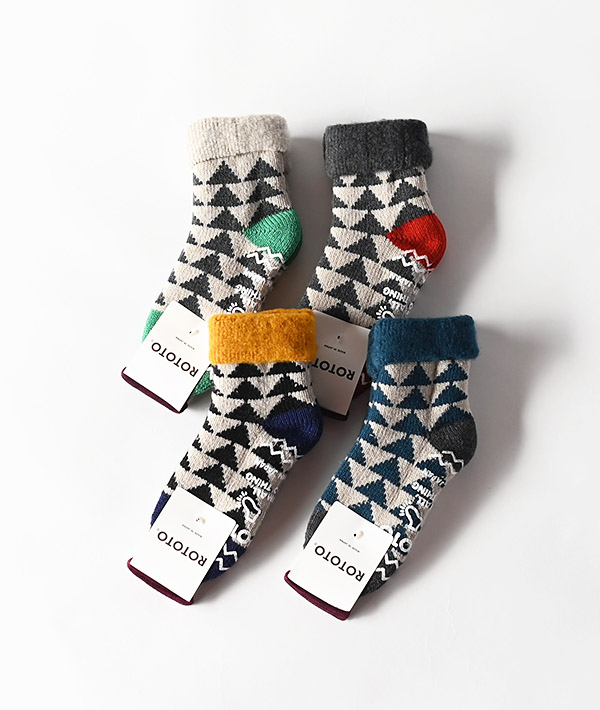 ROTOTO (ロトト) COMFY ROOM SOCKS SANKAKU【MENS&WOMENS】