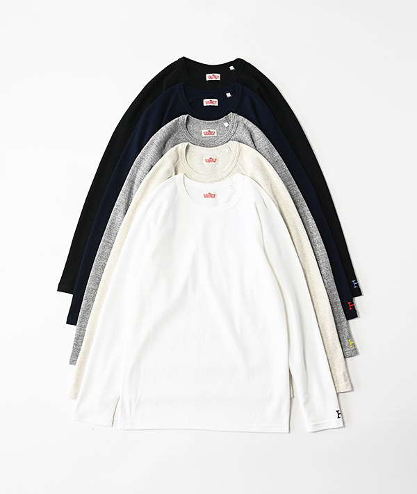 HOLLYWOOD RANCH MARKET(ハリウッドランチマーケット) ストレッチフライス ロングスリーブTシャツ【MENS&WOMENS】