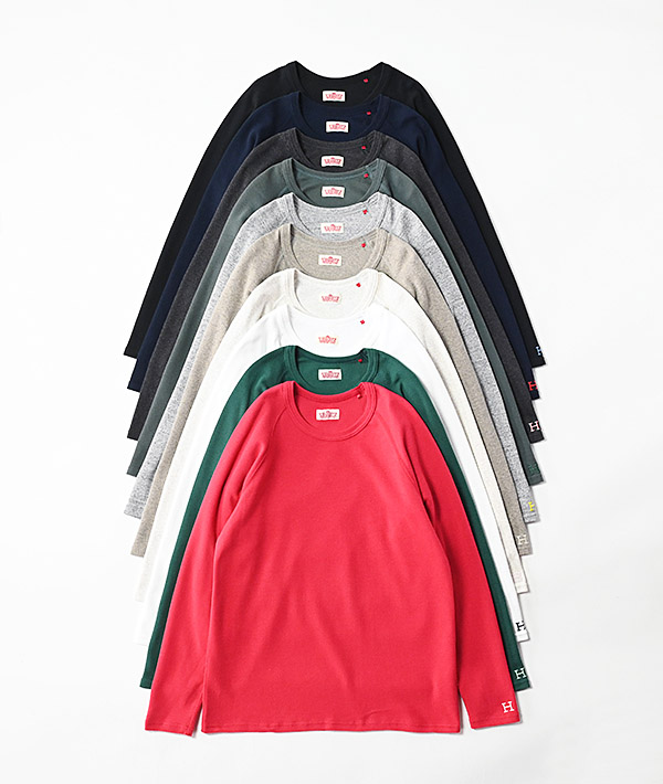 HOLLYWOOD RANCH MARKET(ハリウッドランチマーケット) ストレッチフライス リラックスフィット LS Tシャツ ウイメンズ【WOMENS】