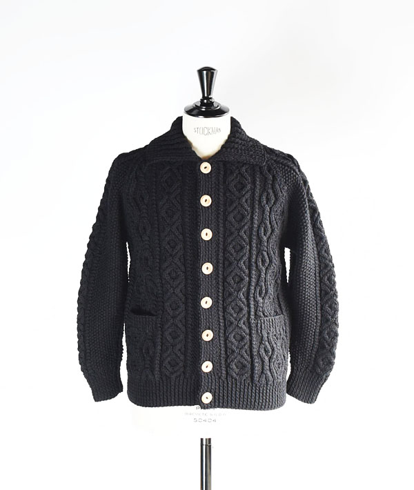 INVERALLAN(インバーアラン) 3A LUMBER CARDIGAN Black【MENS&WOMENS】