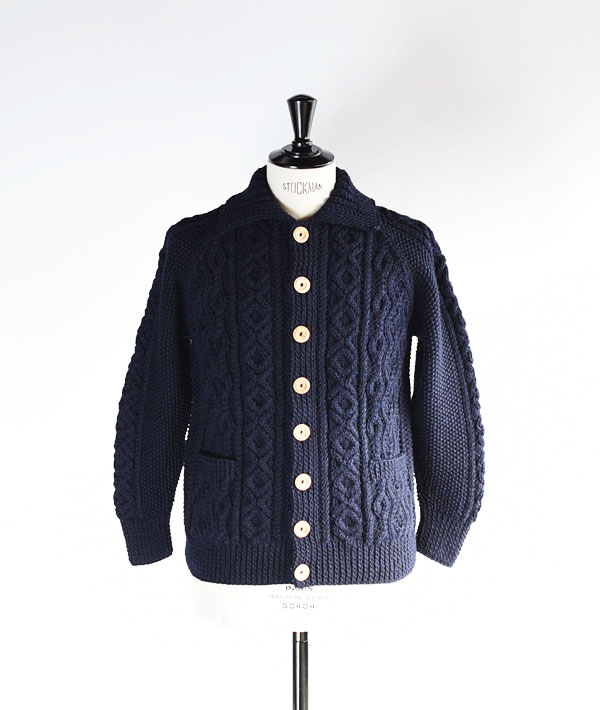 INVERALLAN(インバーアラン) 3A LUMBER CARDIGAN Navy【MENS&WOMENS】