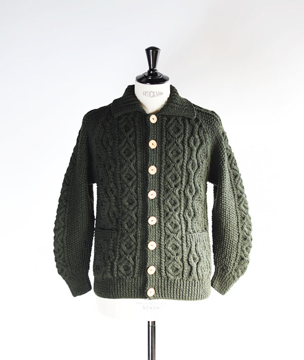 INVERALLAN(インバーアラン) 3A LUMBER CARDIGAN Loden【MENS&WOMENS】