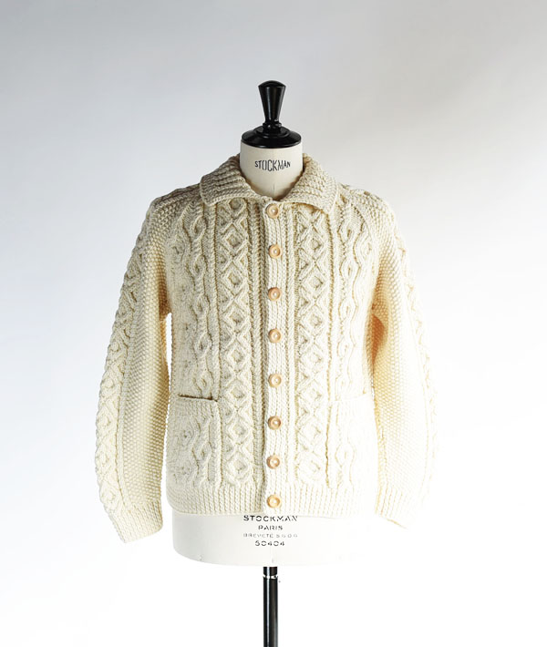 INVERALLAN(インバーアラン) 3A LUMBER CARDIGAN Natural【MENS&WOMENS】