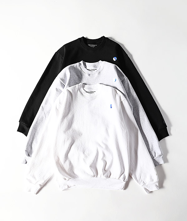 HIGH STANDARD (ハイスタンダード) 14oz CREWNECK SWEATSHIRTS EMBROIDERY【MENS&WOMENS】