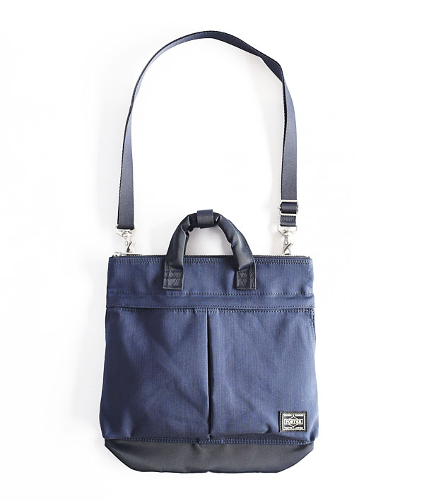 PORTER×BLUE BLUE(ポーター×ブルーブルー) インディゴナイロンコンビ ヘルメットバッグ【MENS&WOMENS】