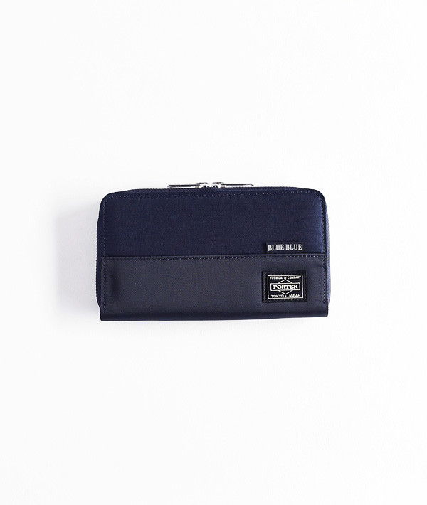 PORTER×BLUE BLUE(ポーター×ブルーブルー) インディゴナイロンコンビ ロングウォレット【MENS&WOMENS】