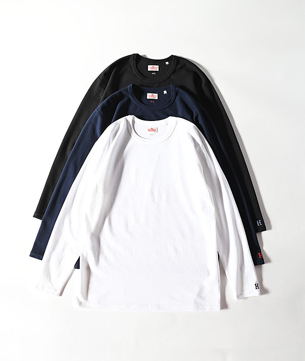 HOLLYWOOD RANCH MARKET(ハリウッドランチマーケット) ストレッチフライス コンフォータブル ロングスリーブ Tシャツ【MENS&WOMENS】