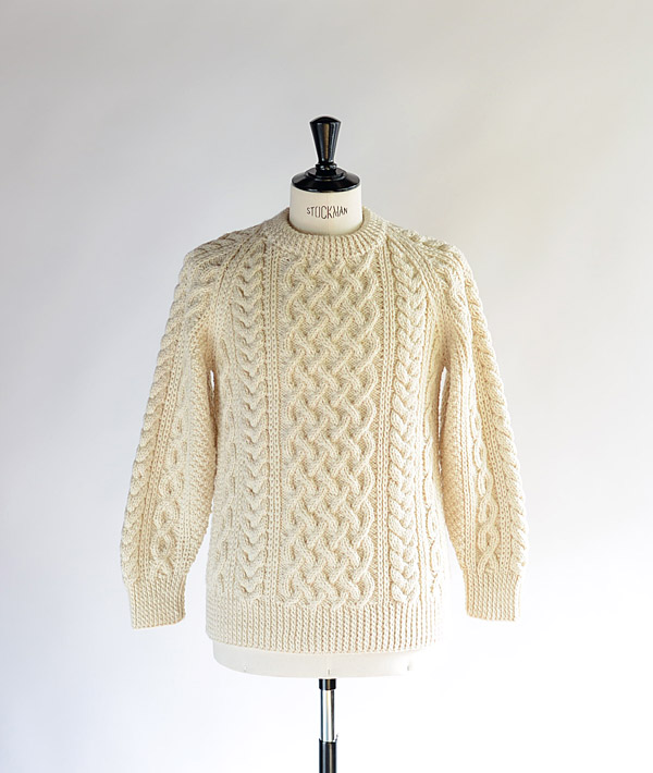 INVERALLAN(インバーアラン) 1A CREW-NECK KNIT Natural【MENS&WOMENS】